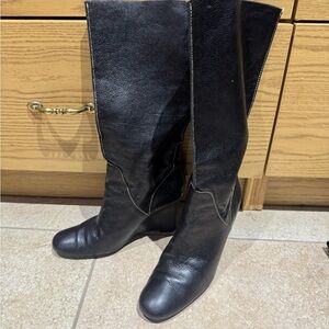 Calvin Klein Black Heeled Boots